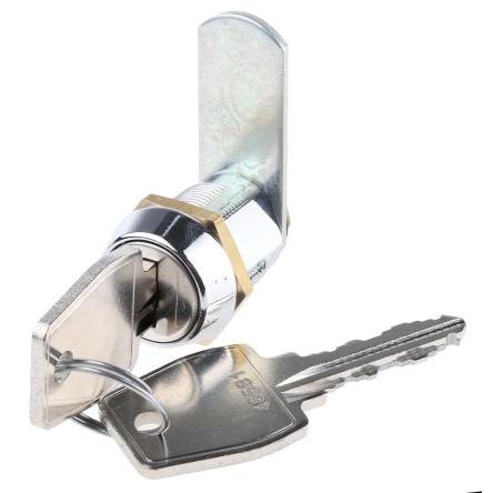 Zámková vložka S klíčem, Klíč, hloubka od panelu k jazýčku: 20 mm, Chromová 19.1 x 16.1 mm Euro-Locks a Lowe & Fletcher