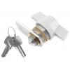 Zámková vložka S klíčem, Klíč, hloubka od panelu k jazýčku: 13.2 mm, Chromová 22.3 x 19.2 mm Euro-Locks a Lowe &