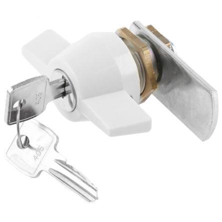 Zámková vložka S klíčem, Klíč, hloubka od panelu k jazýčku: 13.2 mm, Chromová 22.3 x 19.2 mm Euro-Locks a Lowe &