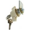 Zámková vložka S klíčem, Klíč, hloubka od panelu k jazýčku: 13.2 mm, Chromová 22.3 x 19.2 mm Euro-Locks a Lowe &