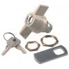 Zámková vložka S klíčem, Klíč, hloubka od panelu k jazýčku: 13.2 mm, Chromová 22.3 x 19.2 mm Euro-Locks a Lowe &