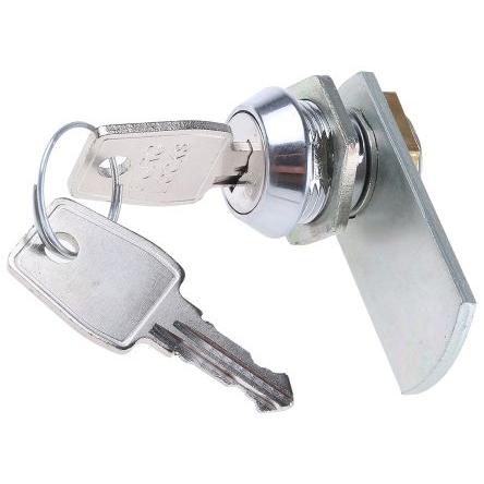 Zámková vložka S klíčem, Klíč, hloubka od panelu k jazýčku: 13 mm, Chromová 20.1 x 17.6 mm Euro-Locks a Lowe & Fletcher
