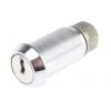 Zámková vložka S klíčem, Klíč, hloubka od panelu k jazýčku: 32.7 mm, Chromová 20.1 x 17.6 mm Euro-Locks a Lowe &