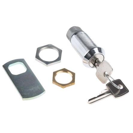 Zámková vložka S klíčem, Klíč, hloubka od panelu k jazýčku: 32.7 mm, Chromová 20.1 x 17.6 mm Euro-Locks a Lowe &