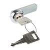 Zámková vložka S klíčem, Klíč, hloubka od panelu k jazýčku: 9.5 mm, Chromová 20.3 x 17.7 mm Euro-Locks a Lowe & Fletcher