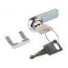 Zámková vložka S klíčem, Klíč, hloubka od panelu k jazýčku: 9.5 mm, Chromová 20.3 x 17.7 mm Euro-Locks a Lowe & Fletcher