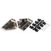 MH Connectors Plášť D-Sub, řada: MHDTPK, orientace těla: Rovný, počet kontaktů: 37, materiál pouzdra: ABS, barva: