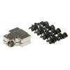 MH Connectors Plášť D-Sub, řada: MHD45PK, orientace těla: Úhlový, počet kontaktů: 15, materiál pouzdra: ABS, barva: