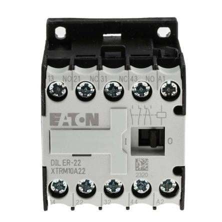 Eaton 2 NO, 2 NC Stykač napětí ve vinutí 24V ac 4pólový 3 A 400V ac s 2 NO/2 NC kontakty Spínání motorů, Napájecí