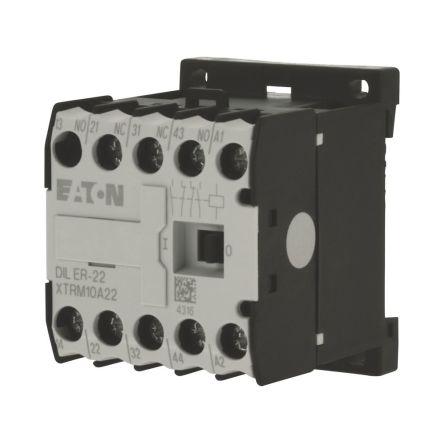 Eaton 2 NO, 2 NC Relé stykače napětí ve vinutí 110V ac 4pólový 3 A 400V ac s 2 NO/2 NC kontakty Spínání motorů, Napájecí