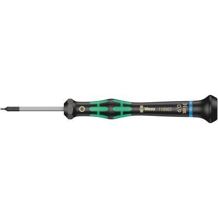 Přesný šroubovák Chromovaný Přesný hrot 0.9 mm, celková délka: 97mm Wera