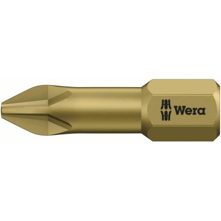 Wera Bit šroubováku, Chromovaný, Plastové, Nerezová ocel, 25 mm, PH1, počet kusů: 1