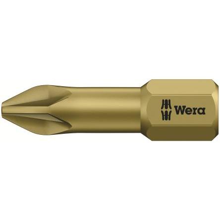 Wera Bit šroubováku, Nerezová ocel, Plastové, Chromovaný, Šestihran, 6.35 mm, PZ2, počet kusů: 1
