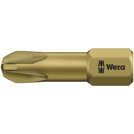 Wera Bit šroubováku, Chromovaný, Nerezová ocel, Šestihran, 6.35 mm, PZ3, počet kusů: 1