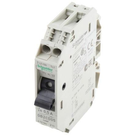 Tepelná pojistka 500mA 1pólový GB2 Schneider Electric TeSys Lišta DIN