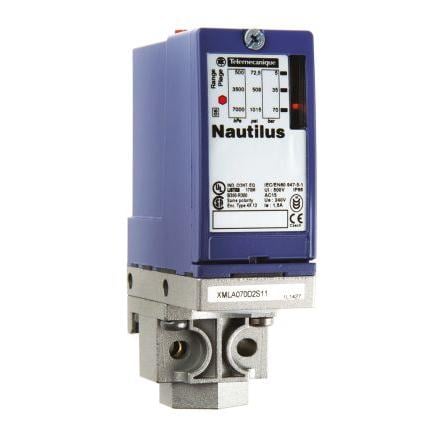 Telemecanique Sensors Tlakový snímač, řada: XMLA Diferenciální 50 bar Přípojka 70 bar pro Hydraulické kapaliny, výstup: