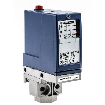 Telemecanique Sensors Tlakový snímač, řada: XMLA Diferenciální 10 bar Šroubová svorka 160 bar pro Hydraulické kapaliny,