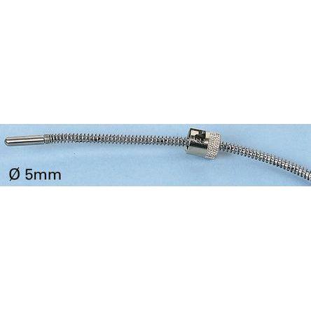 Termočlánek RS PRO 2.5 m kabel typ J Nerezová ocel 316 20 mm sonda, 0 °C 6 mm na 400 °C RoHS Compliant RS PRO
