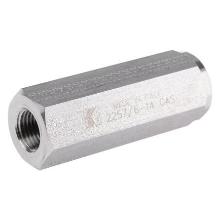 RS PRO Hydraulický zpětný ventil Nerezová ocel, řada: RS PRO, max. průtok: 110L/min, max. tlak: 400 bar In-line montáž