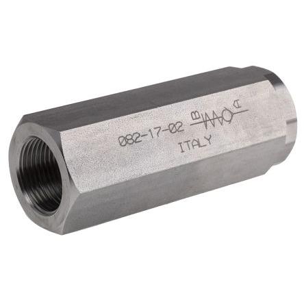 RS PRO Hydraulický zpětný ventil Nerezová ocel, řada: RS PRO, max. průtok: 90L/min, max. tlak: 400 bar In-line montáž
