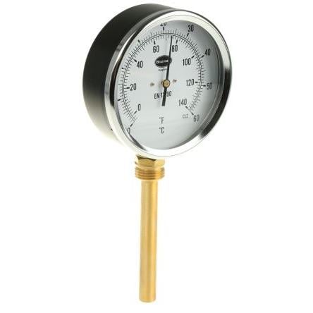 RS PRO Teploměr s číselníkem stupnice Fahrenheit, Stupně, rozsah teploty: 60 °C
