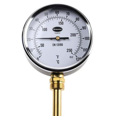 RS PRO Teploměr s číselníkem stupnice Fahrenheit, Stupně, rozsah teploty: 120 °C