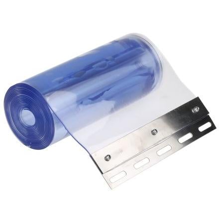 Plenty z PVC proužků, Čirá, délka: 3 m, šířka: 200mm, Průmyslový x 2 mm RS PRO