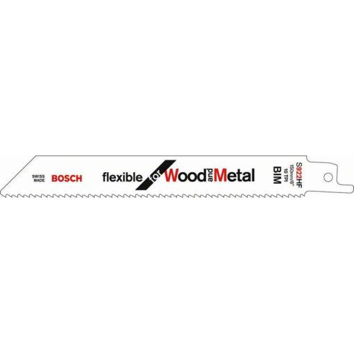 Bosch Accessories 2608656016 Sada pilových listů pro pilu ocasku S 922 HF, Flexible for Wood and Metal, 5 ks Délka řezacího listu 150 mm 5 ks