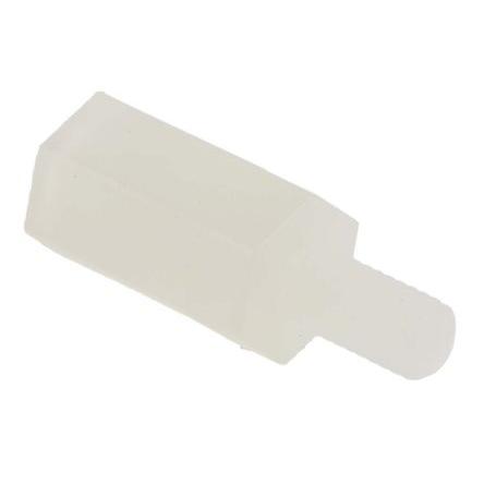 Distanční vložka M3 Šestihranný 10 mm, Nylon 66 6 mm M3 RS PRO