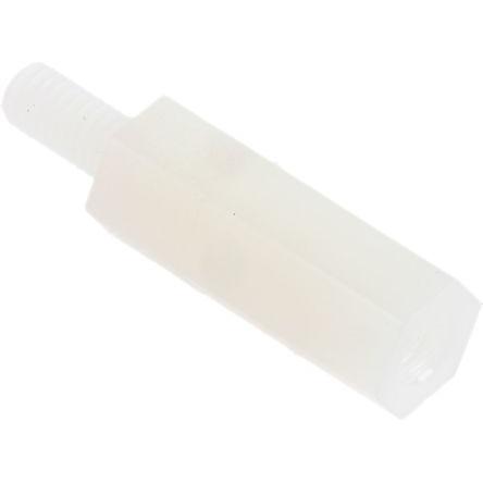 Distanční vložka M3 Šestihranný 15 mm, Nylon 66 6 mm M3 RS PRO