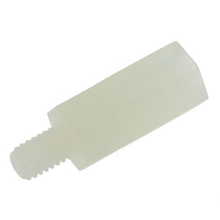 Distanční vložka M4 Šestihranný 15 mm, Nylon 66 6 mm M4 RS PRO