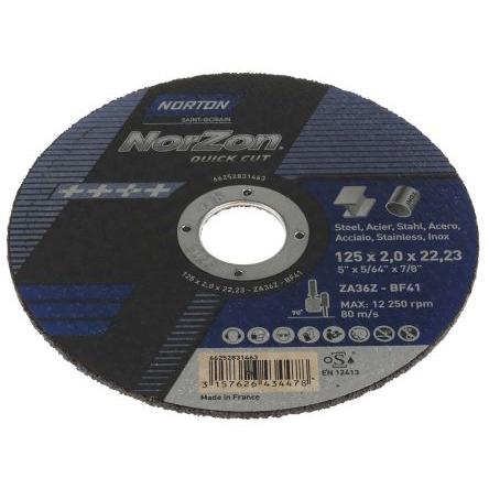 Brusný disk Zirkon zrnitost P36 125 mm Hrubé Norton
