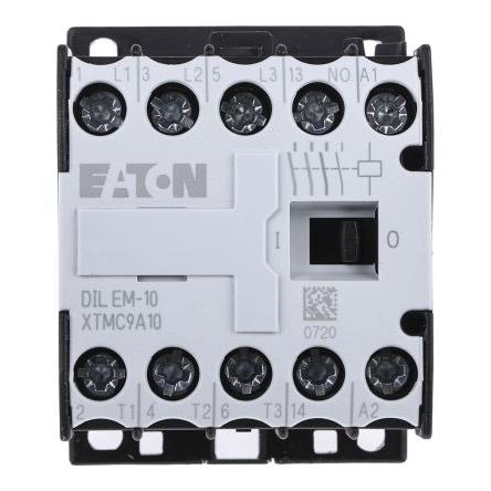 Eaton 1 NO Stykač napětí ve vinutí 380V ac 3pólový 9 A 400V ac 4 kW s 3 NO kontakty 380V ac Řízení motoru, Rezistivní