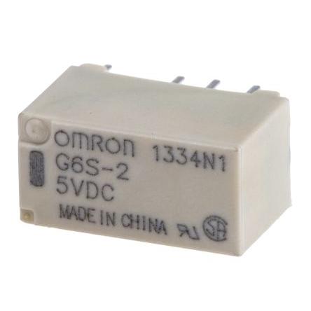 Omron Signálové relé DPDT Montáž na plošný spoj 2A 5V dc HFD23