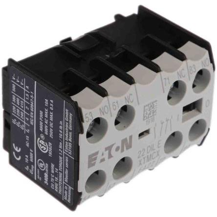 Eaton Pomocný kontakt 2 NC/2 NO 4 Přední upevnění, rozsah: DILE s Šroub 4 A 220 V dc, 500V ac