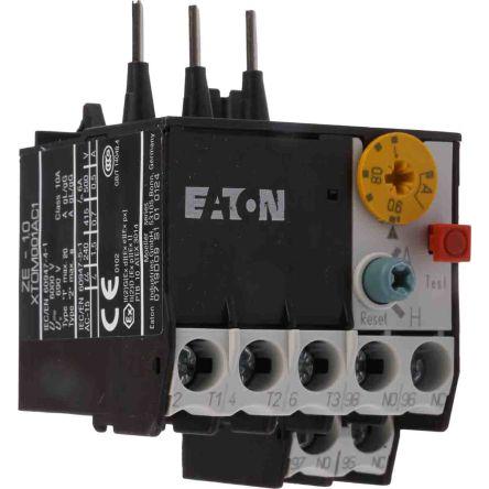 Eaton Relé na přetížení, rozsah: ZE 1 NO/1 NC s Automaticky a ručně resetováním a hodnotami FLC motoru 0.6A, 1 A 1A 6 W
