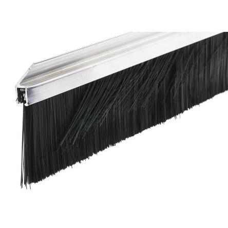 Kartáčový pásek, Nylon, Hliník barva Černá, délka: 60 mm x 59 mm x 12mm RS PRO