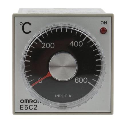 Omron Regulátor teploty s vypínačem, řada: E5C2 Lišta DIN, Zapuštěná montáž, Panel, 55 °C, -10 °C 4, počet výstupů: 4,