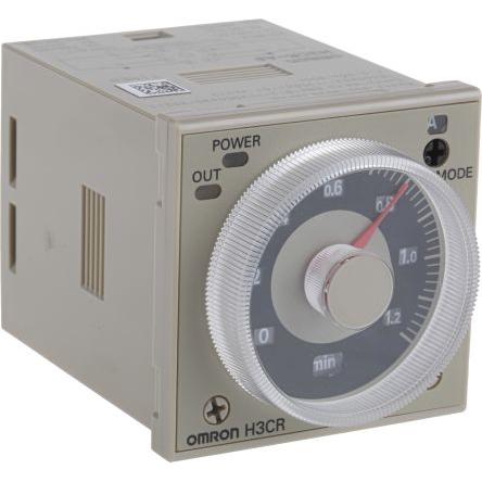 Omron Časovací relé, řada: H3CR Lišta DIN, Montáž do panelu DPDT 2kontaktové 48 V dc 24V ac, 48 V ac Multifunkční funkce