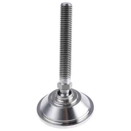 A080/014 Nu-Tech Engineering M12 55 mm Nerezová ocel Nastavitelná noha 1500 kg 10 °