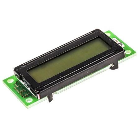 Monochromatický LCD displej 16203STFY, řada: TH16203 Alfanumerické podsvícení LED Zelená 8bitový, 4 bitů Theale Zelená 2