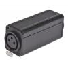 Neutrik Konektor XLR, barva Metallic černá, Bílá, Černá, počet kontaktů: 3, orientace těla: Rovný Vnitřní, Šasi, 5V