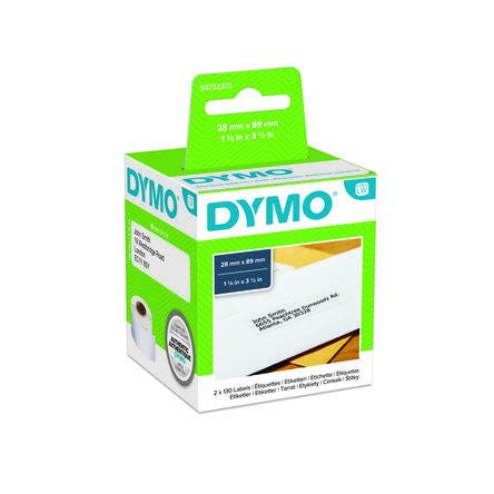 Dymo Role do tiskáren štítků Bílá Černá 89 mm Dymo 4XL, Dymo 450 Turbo, Dymo Wireless, Dymo 450 Twin Turbo, Dymo 450,