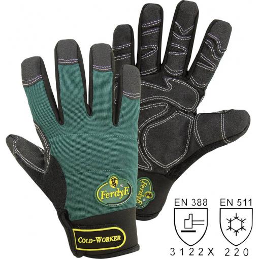 FerdyF. 1990-8 Mechanics COLD WORKER Clarino® syntetická kůže montážní rukavice Velikost rukavic: 8, M EN 388, EN 407 CAT II 1 pár