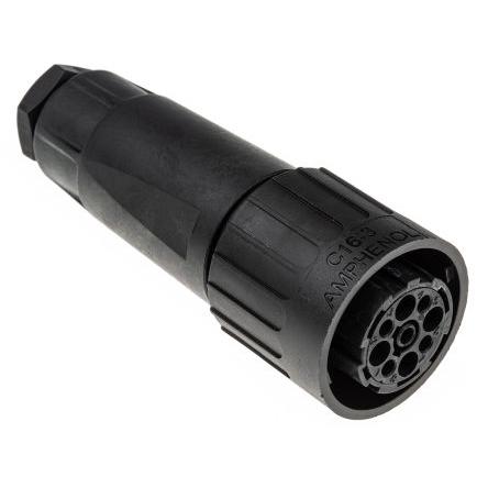 Kulatý konektor, počet kontaktů: 8, Kabel, velikost: Standard Amphenol Industrial, pohlaví kontaktu: Vnitřní, orientace