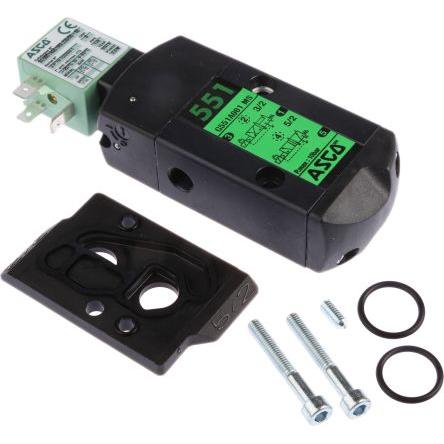 Pneumatický solenoidový ventil, řada: 551 ISO 228-1 Vedení/pružina, max. průtok: 10L/min EMERSON – ASCO