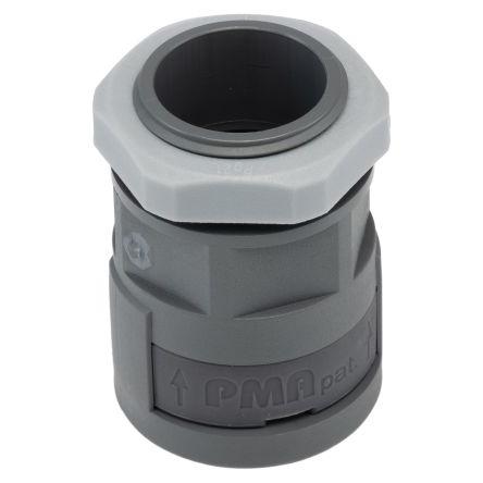 Armatura trubek na kabely Instalační trubka Šedá jmenovitá velikost NW07 Polyamid 6, IP66 PG21 PMA
