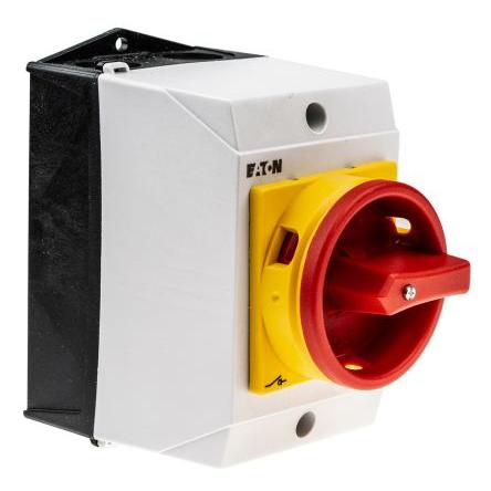 Eaton Oddělovací (hlavní) vypínač, rozsah: T0-4 6pólový Povrchová montáž IP65 100A 5.5 kW