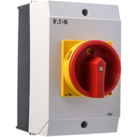 Eaton Oddělovací (hlavní) vypínač, rozsah: T3-4 6pólový Povrchová montáž IP65 260A 15 kW