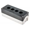Pouzdro regulační stanice, řada: Harmony XALD, průměr výřezu: 22 mm Šedá Plastové Schneider Electric, počet výřezů: 4
